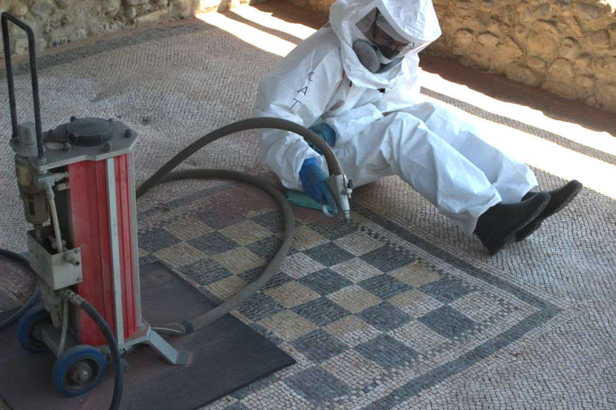 restauro della villa romana Liberta Peticia